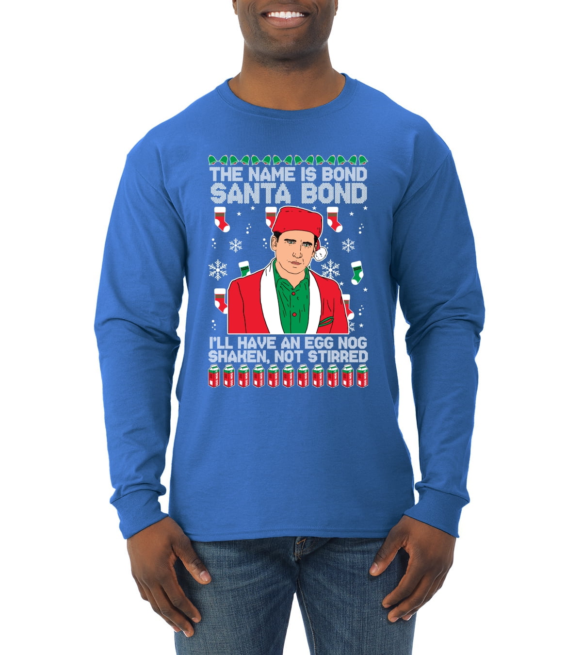 Santa bond top ugly sweater