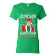 thumbnail image 1 of Michael Scott The Name is Bond Santa Bond Ugly Christmas Sweater Womens Graphic T-Shirt, Kelly, Small, 1 of 3
