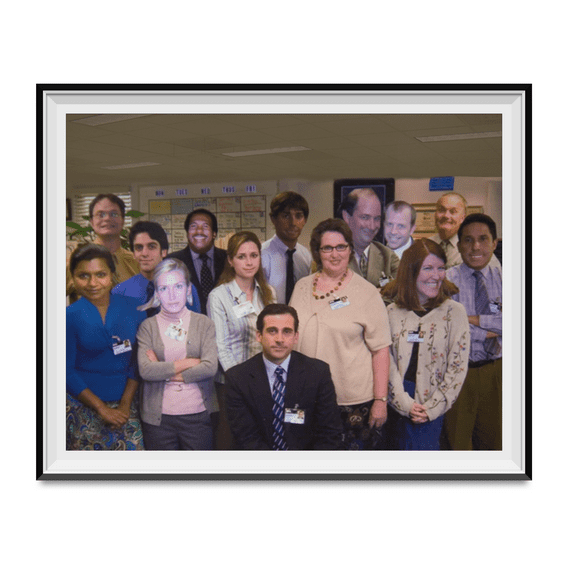 Michael Scott's Photoshopped Dunder Mifflin Group Photo