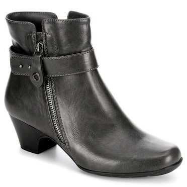 Michael Shannon Womens Sonsa Heeled Ankle Boot Shoes, Grey, US 5.5