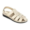 thumbnail image 1 of Michael - Slingback Leather Fisherman Sandal | White Nubuck, 1 of 4
