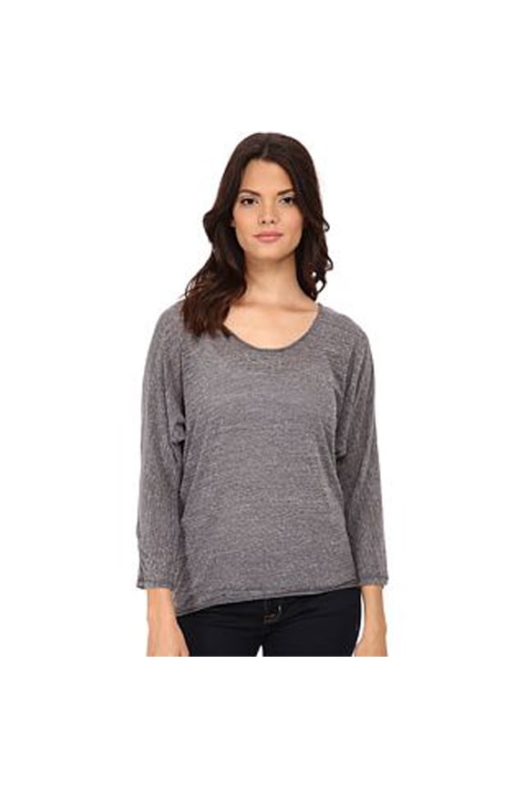 Chelsea Triblend Elbow Sleeve Scoop Neck Heather Grey One Size (US 0-12)
