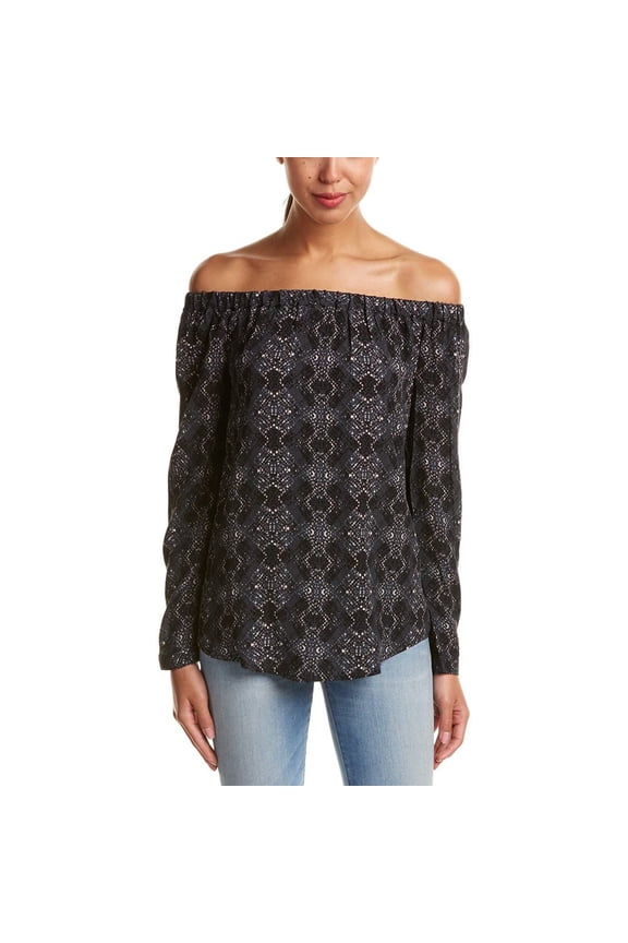 Python Print Off The Shoulder Blouse Oxide SM (US 4-6)