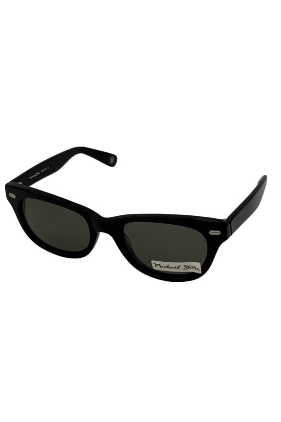 Womens Sunglass Plastic Cateye Black, Solid Smoke Lens Mod Girl