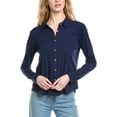 thumbnail image 1 of Michael Stars womens  Ayla Button-Down Shirt, m, Blue, 1 of 3