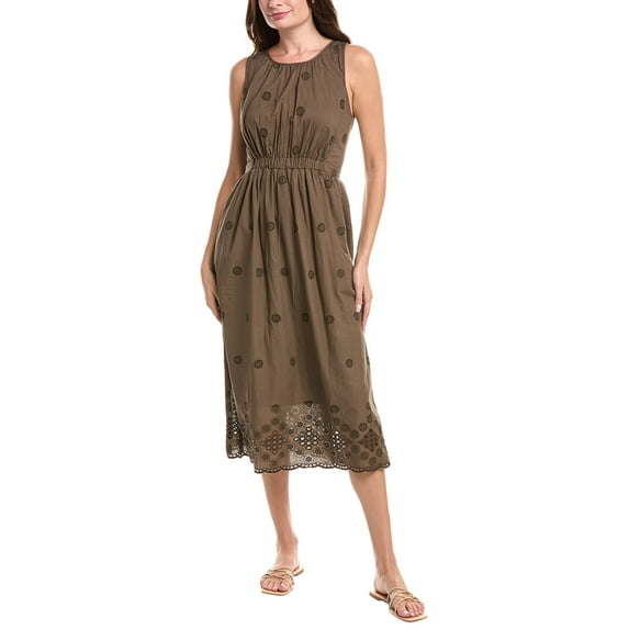 Michael Stars womens Faith Midi Dress, xs, Green