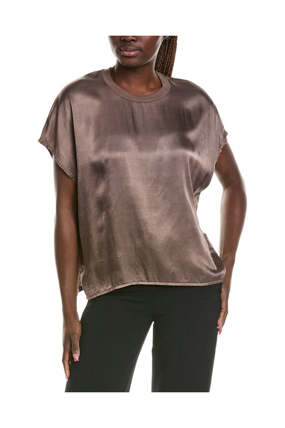 womens Flow T-Shirt, l, Brown