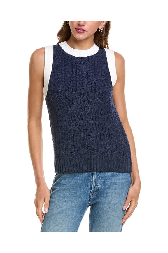 womens  Knit Sia Shell, l, Blue