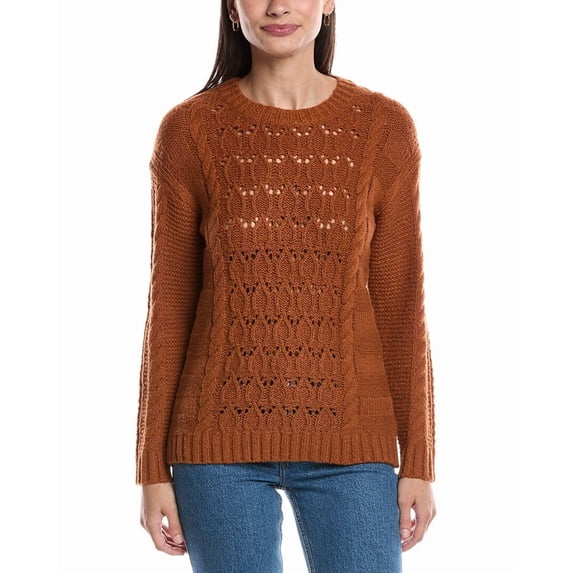 Michael Stars womens Louisa Sweater, xs, Brown