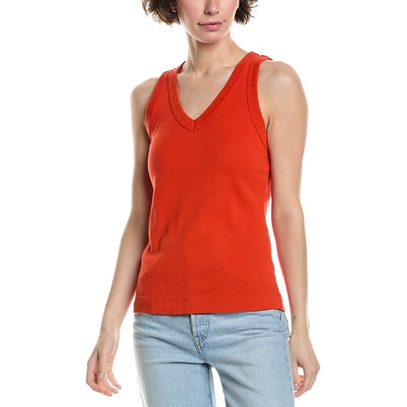 Michael Stars womens Maya Binding Tank, os, Grey