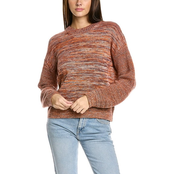 Michael Stars womens  Minnie Pullover, s, Orange