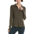 thumbnail image 1 of Michael Stars womens  Paulina Shirt, m, Green, 1 of 3