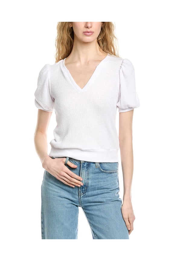 womens Quinn Top, m, White