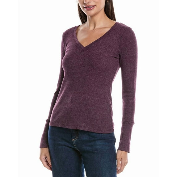 Michael Stars womens Romeo Top, xs, Purple
