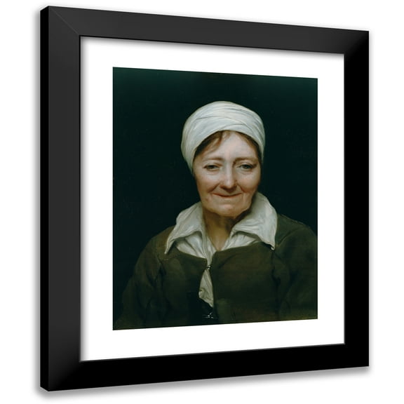 Michael Sweerts 12x14 Black Modern Framed Museum Art Print Titled - Head of a Woman