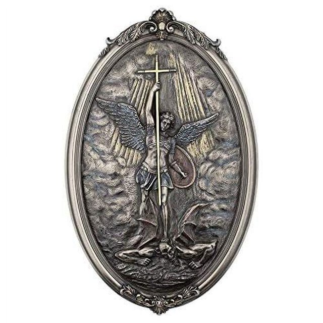 Michael The Archangel Wall Plaque Patron Saint Of Grocers, Military