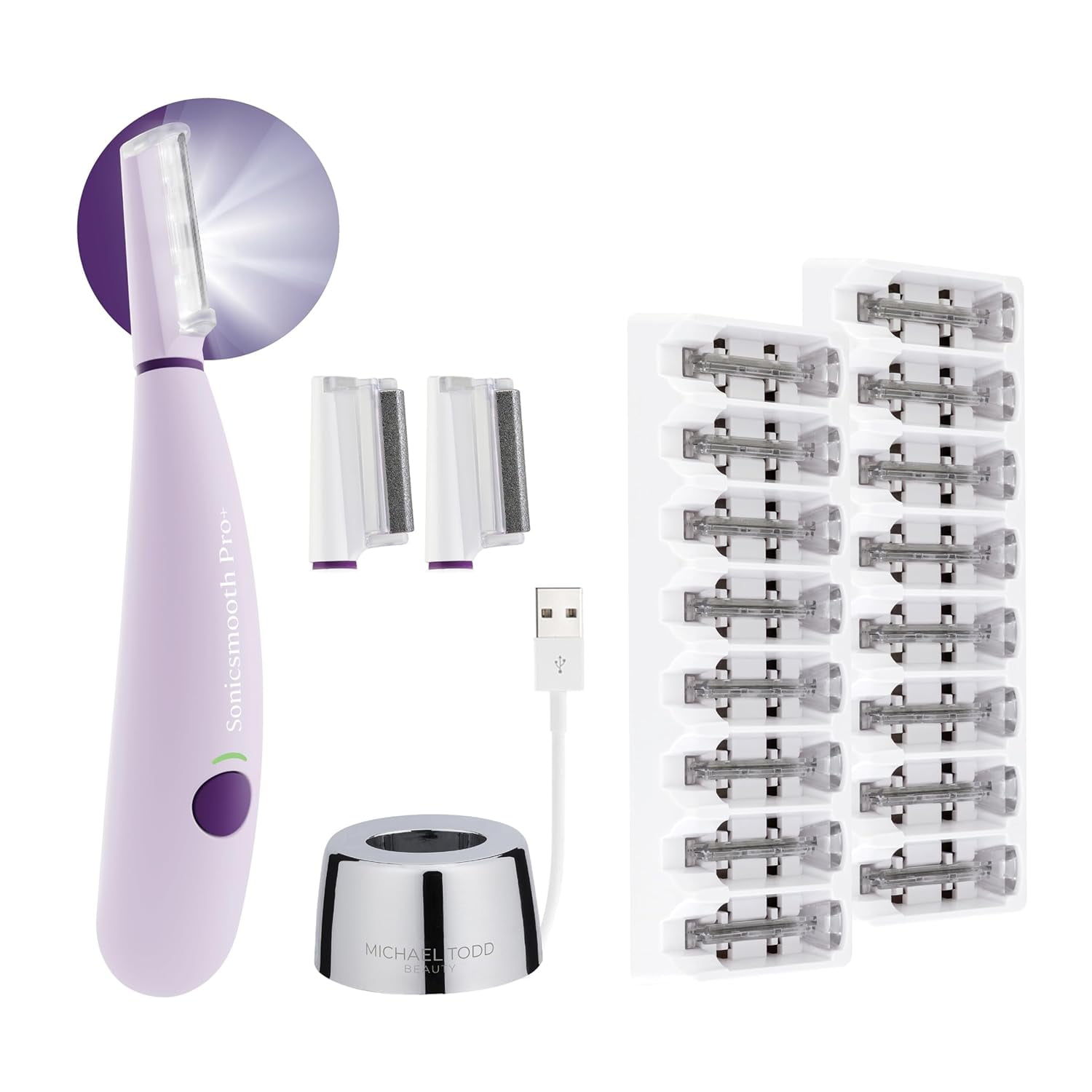 Michael Todd Beauty - Sonicsmooth Pro+ - Dermaplane Razor for