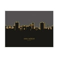 thumbnail image 1 of Michael Tompsett 'Ann Arbor Michigan Skyline Glow II' Canvas Art, 1 of 1