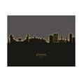 thumbnail image 1 of Michael Tompsett 'Athens Georgia Skyline Glow II' Canvas Art, 1 of 3