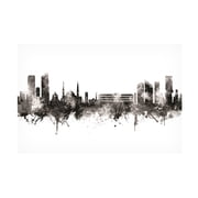 Michael Tompsett Beirut Lebanon Skyline Black White Canvas Art