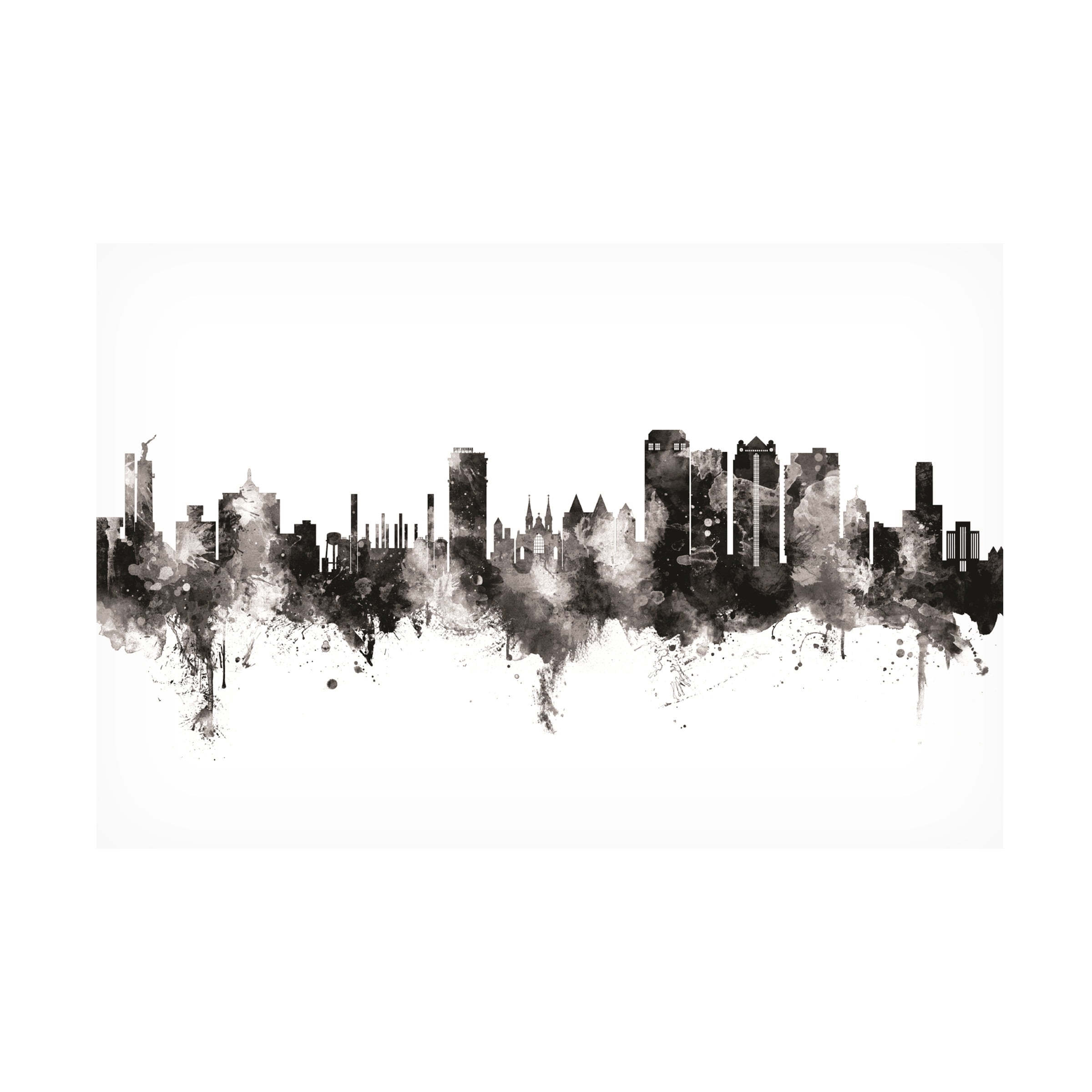 Michael Tompsett 'Birmingham Alabama Skyline' Canvas Art