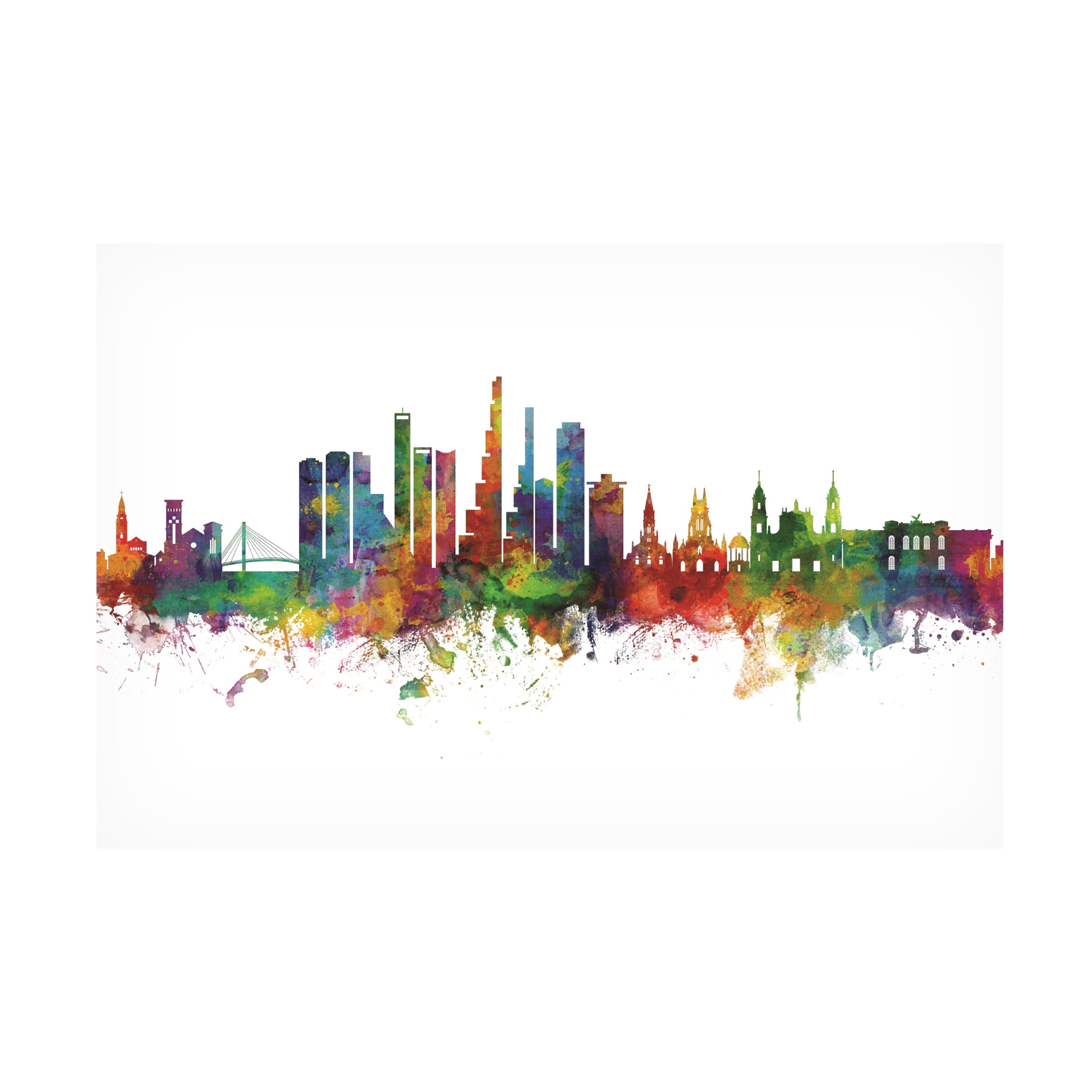 Michael Tompsett 'Bogota Colombia Skyline' Canvas Art