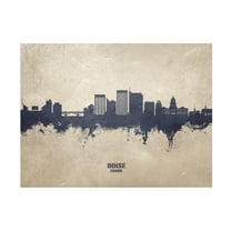 Michael Tompsett 'Boise Idaho Skyline Concrete' Canvas Art
