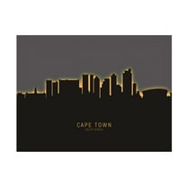 Michael Tompsett 'Cape Town South Africa Skyline Glow II' Canvas Art