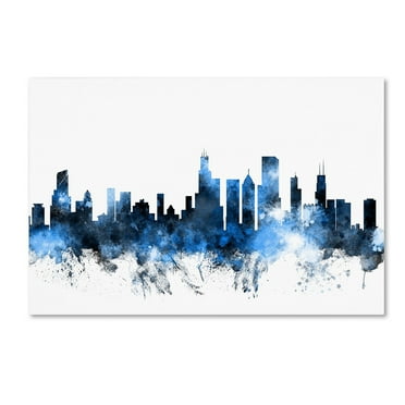 Michael Tompsett 'Chicago Illinois Skyline II' Canvas Art
