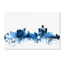 Michael Tompsett 'Detroit Michigan Skyline II' Canvas Art