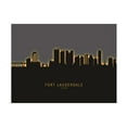 thumbnail image 1 of Michael Tompsett 'Fort Lauderdale Florida Skyline Glow II' Canvas Art, 1 of 3