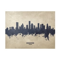 Michael Tompsett 'Houston Texas Skyline Concrete' Canvas Art