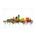 thumbnail image 1 of Trademark Fine Art Michael Tompsett Indianapolis Indiana Skyline Canvas Wall Art - 12x19, 1 of 5