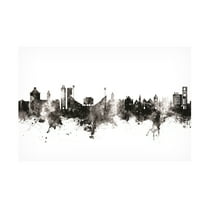 Michael Tompsett 'Lawrence Kansas Skyline' Canvas Art