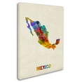 thumbnail image 1 of Trademark Fine Art 	Michael Tompsett 	 Mexico Watercolor Map Canvas Wall Art - 18x24, 1 of 5