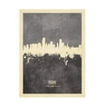 thumbnail image 1 of Michael Tompsett 'Miami Florida Skyline Gray' Canvas Art, 1 of 3