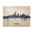 thumbnail image 1 of Michael Tompsett 'Milwaukee Wisconsin Skyline Concrete' Canvas Art, 1 of 3