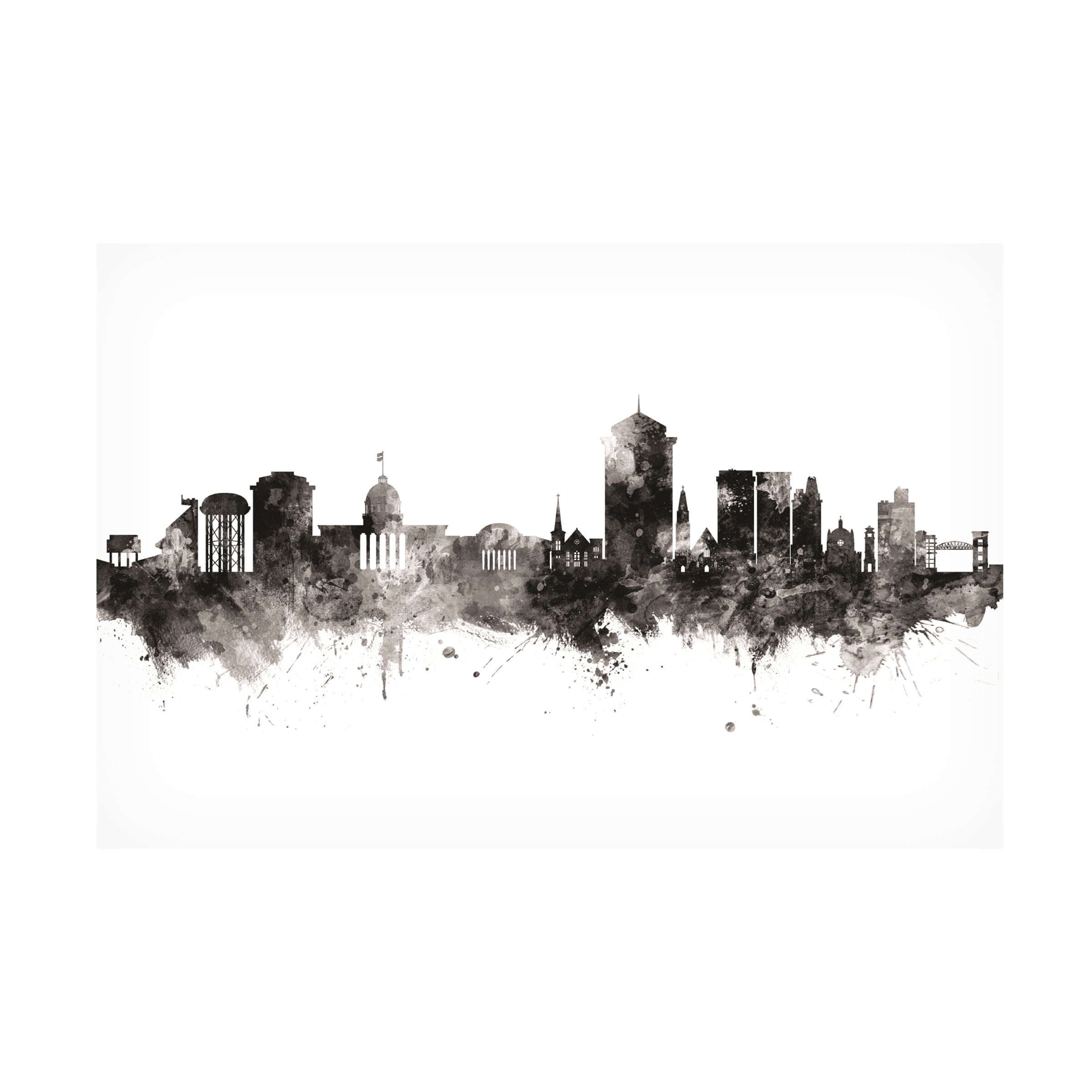 Michael Tompsett 'Montgomery Alabama Skyline' Canvas Art