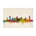 thumbnail image 1 of Trademark Fine Art Michael Tompsett Nashville Watercolor Skyline Canvas Wall Art - 22x32, 1 of 5