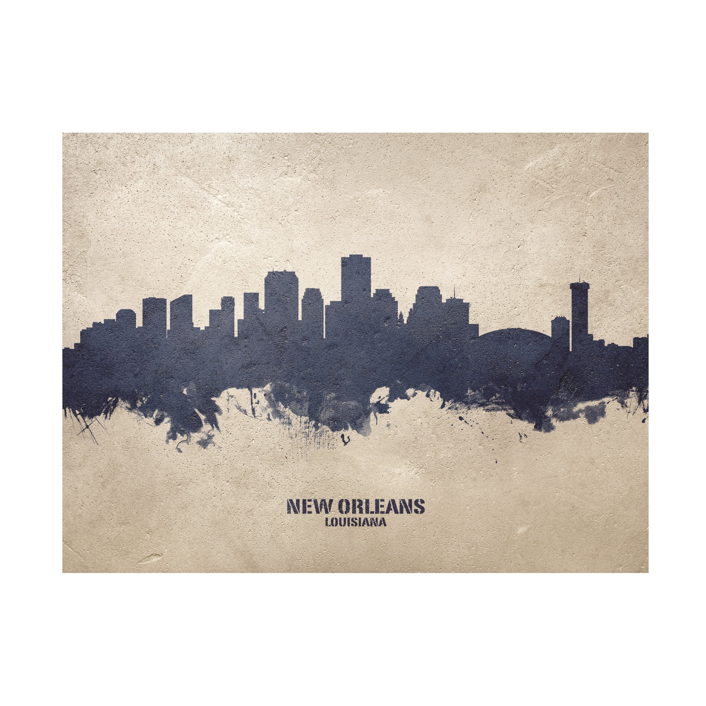 Michael Tompsett 'New Orleans Louisiana Skyline Concrete' Canvas Art