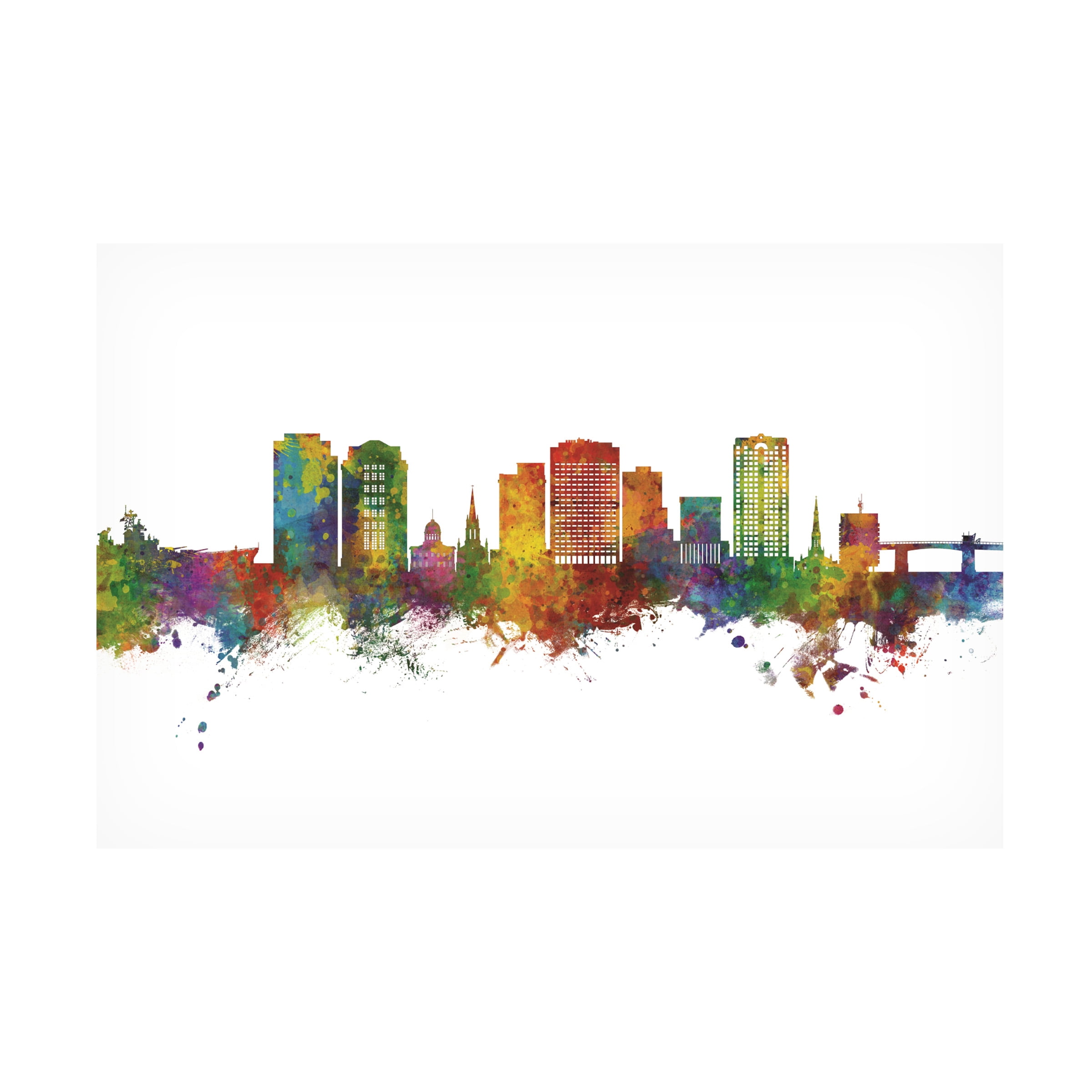 Michael Tompsett 'Norfolk Virginia Skyline' Canvas Art