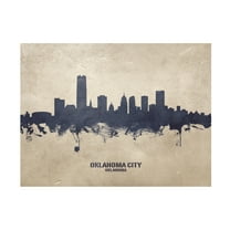 Michael Tompsett 'Oklahoma City Skyline Concrete' Canvas Art
