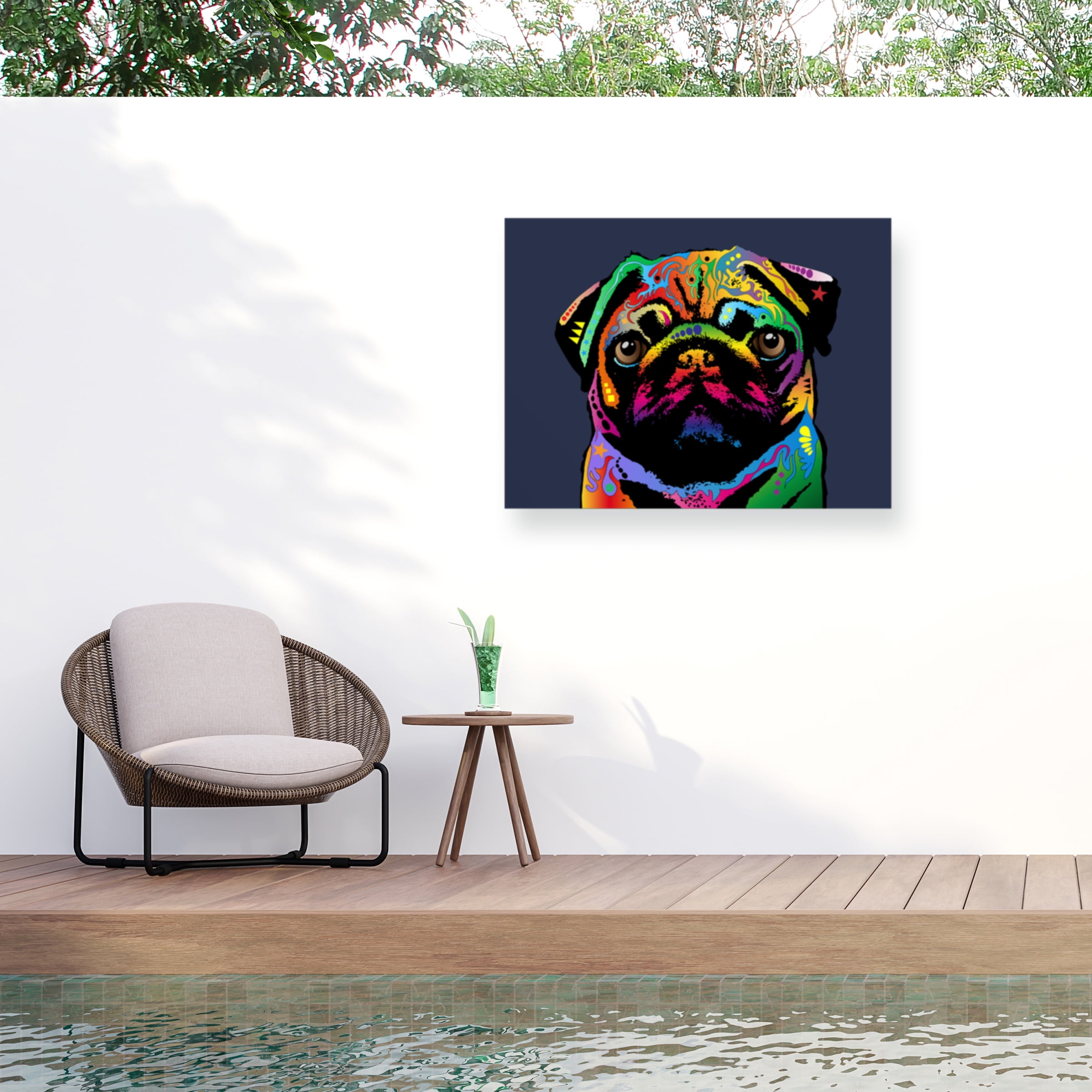 Pug wall decor cheap