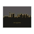 thumbnail image 1 of Michael Tompsett 'San Antonio Texas Skyline Glow II' Canvas Art, 1 of 3