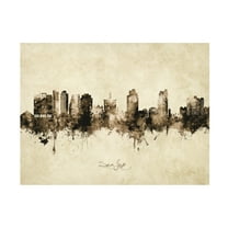 Michael Tompsett 'San Jose California Skyline Vintage' Canvas Art
