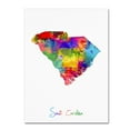 thumbnail image 1 of Michael Tompsett 'South Carolina Map' Canvas Art, 1 of 4