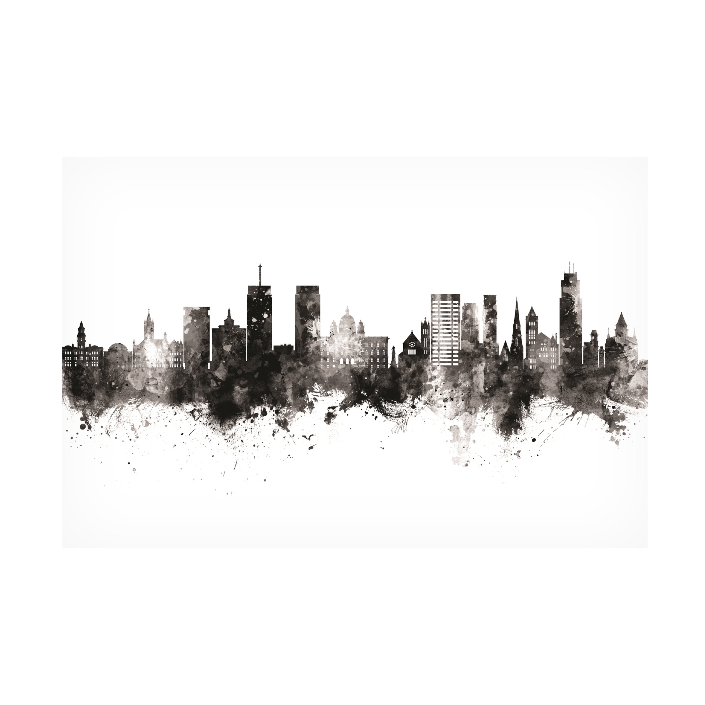 Michael Tompsett 'Syracuse New York Skyline' Canvas Art