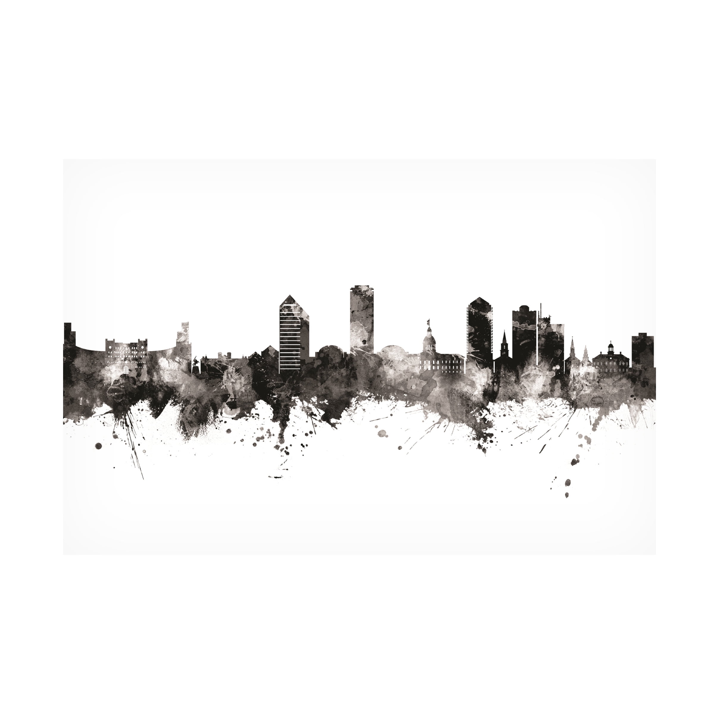 Michael Tompsett 'Tallahassee Florida Skyline' Canvas Art