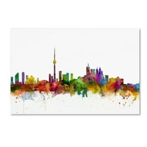 Trademark Fine Art Michael Tompsett Toronto Canada Skyline IV Canvas Wall Art - 22x32