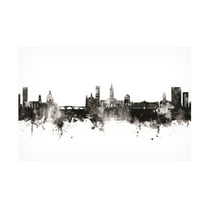 Michael Tompsett 'Toulouse France Skyline BW' Canvas Art